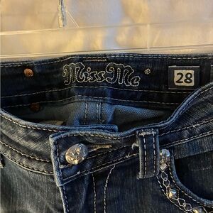 Miss Me Dark Blue Denim Jeans